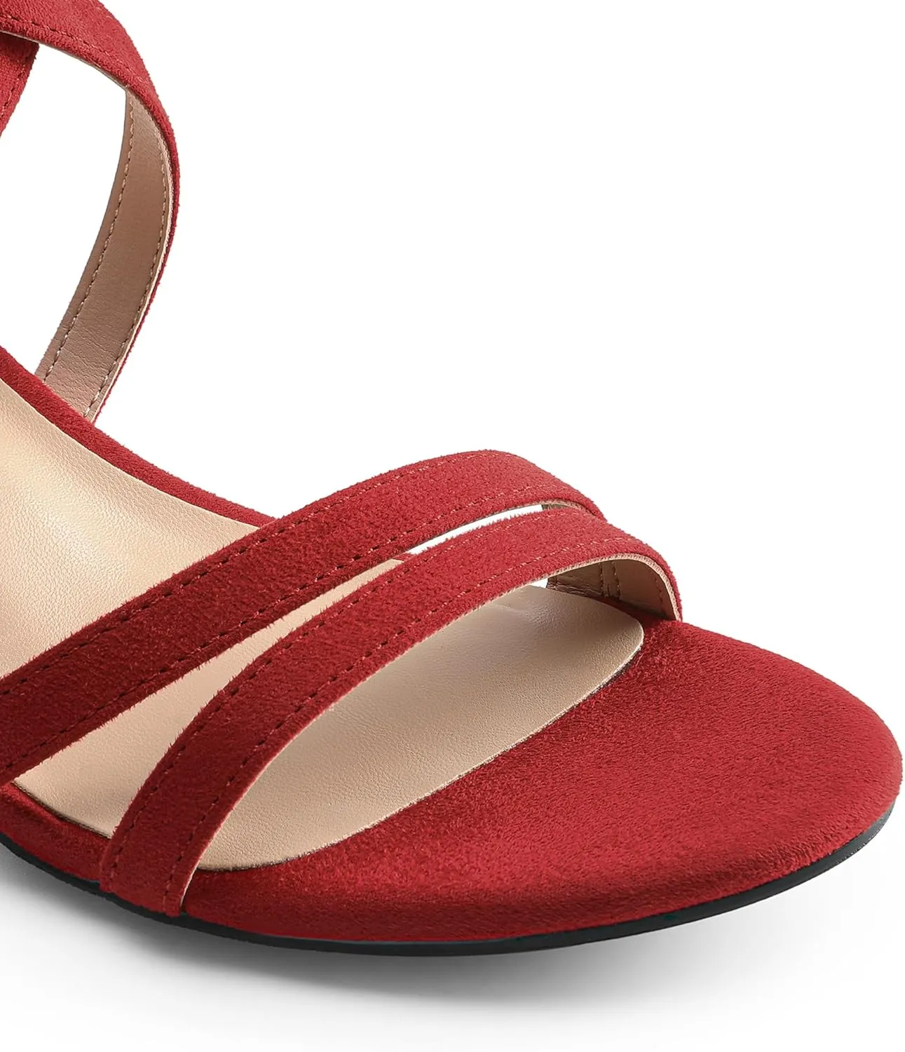 DREAM PAIRS Women's Ankle Strap Low Chunky Heels Open Toe Blocked Strappy Sandals Dress Shoes for Wedding Bridal Party