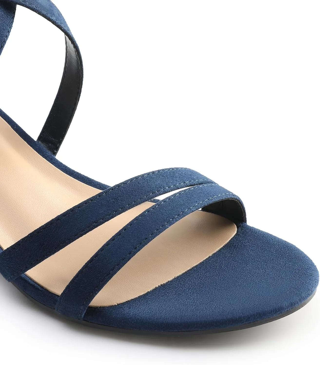 DREAM PAIRS Women's Ankle Strap Low Chunky Heels Open Toe Blocked Strappy Sandals Dress Shoes for Wedding Bridal Party