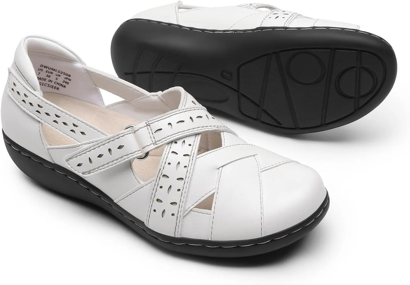 DREAM PAIRS Women's Loafers Slip On Comfortable Casual Walking Flats Work Shoes Closed Toe Sandals