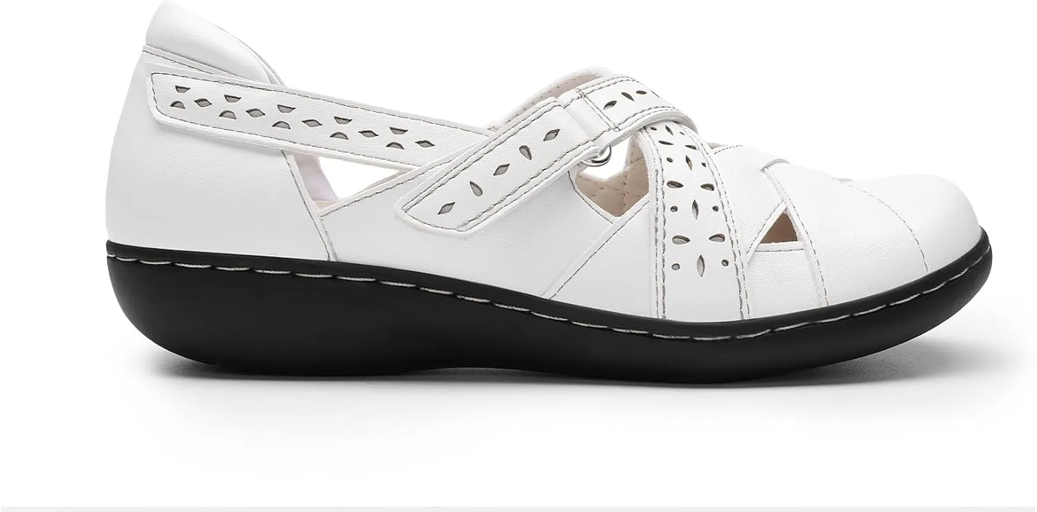 DREAM PAIRS Women's Loafers Slip On Comfortable Casual Walking Flats Work Shoes Closed Toe Sandals