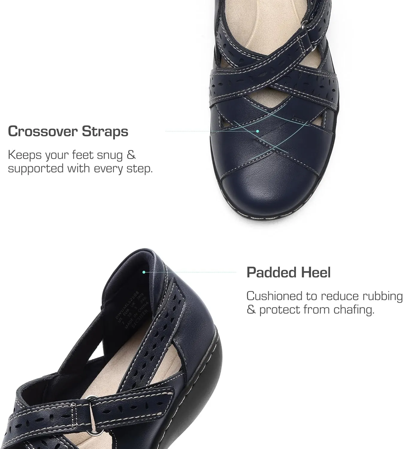 DREAM PAIRS Women's Loafers Slip On Comfortable Casual Walking Flats Work Shoes Closed Toe Sandals