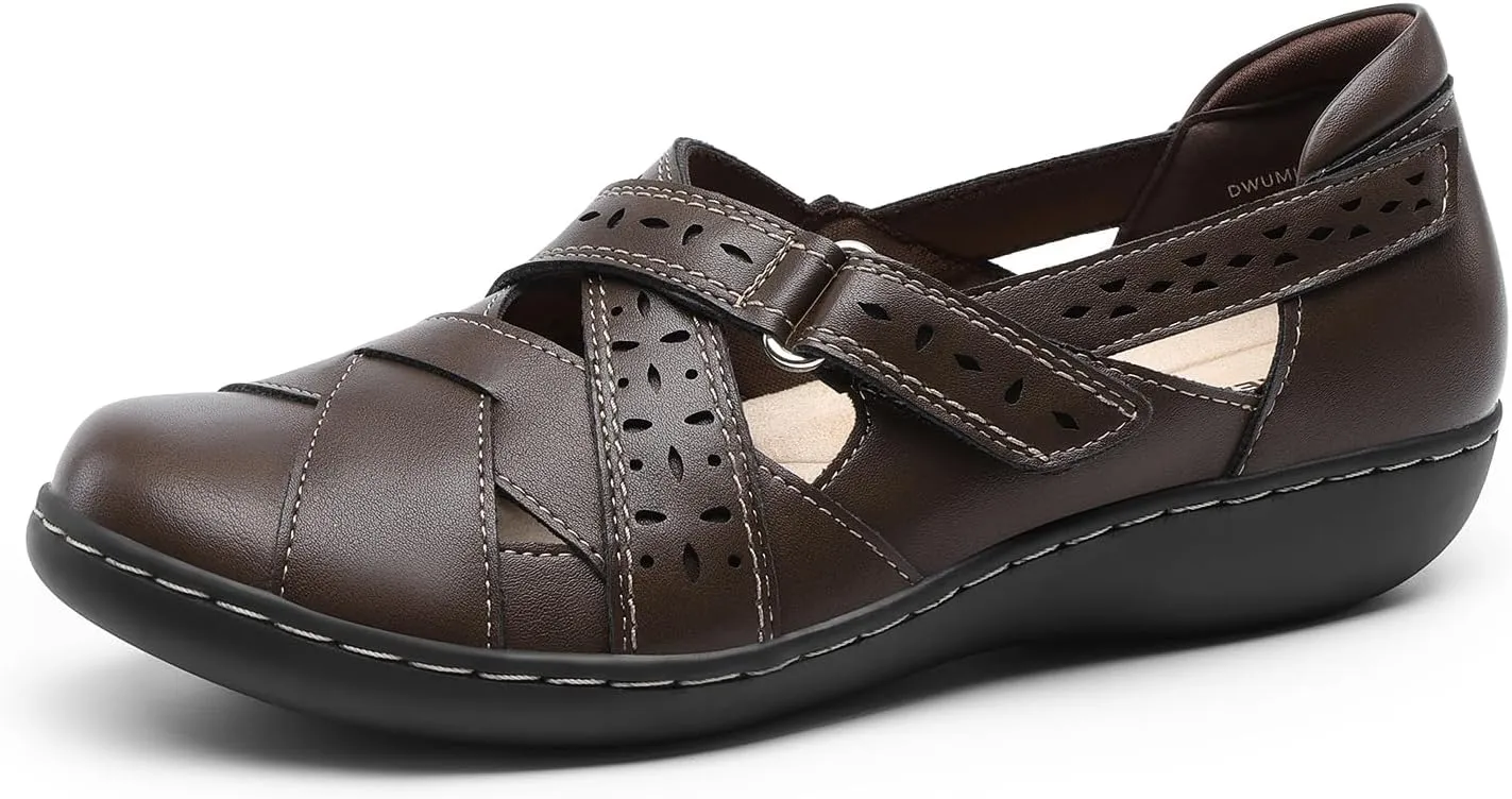 DREAM PAIRS Women's Loafers Slip On Comfortable Casual Walking Flats Work Shoes Closed Toe Sandals