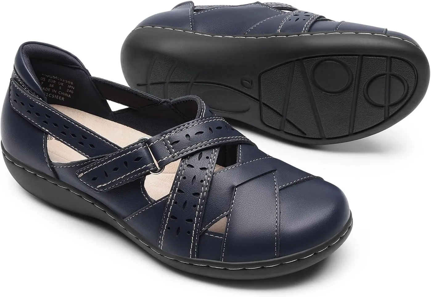 DREAM PAIRS Women's Loafers Slip On Comfortable Casual Walking Flats Work Shoes Closed Toe Sandals