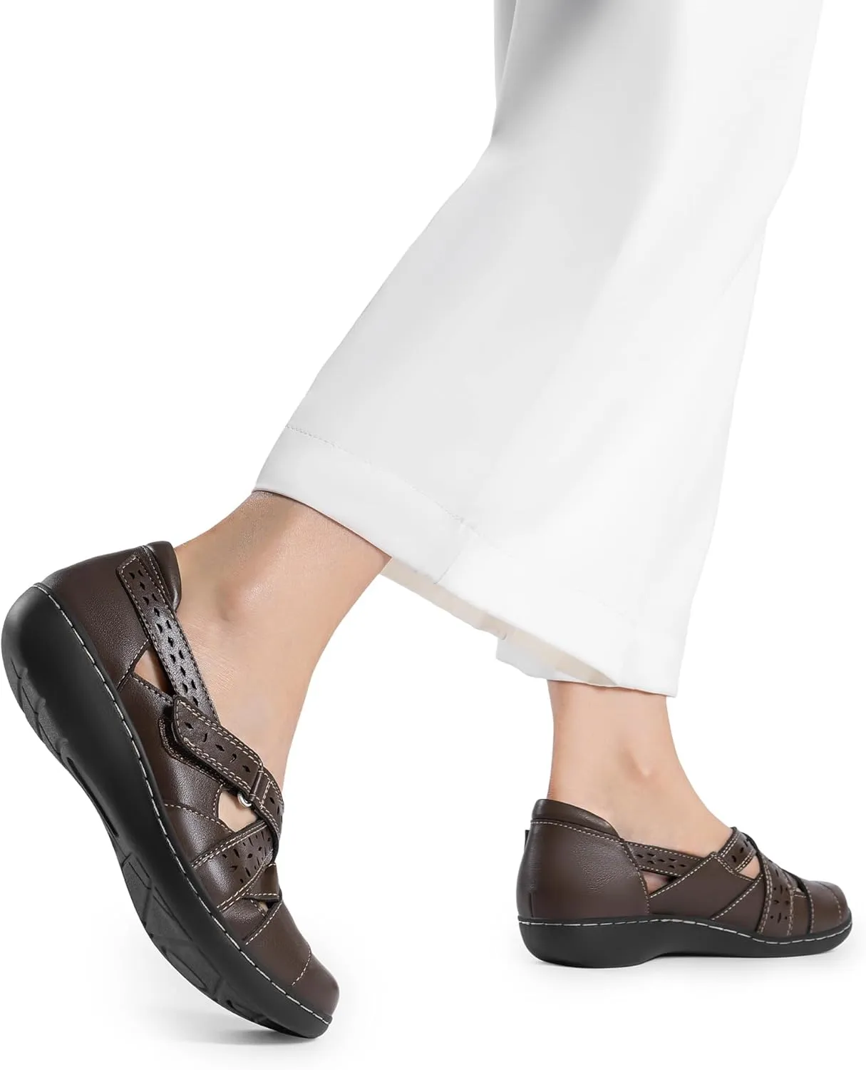 DREAM PAIRS Women's Loafers Slip On Comfortable Casual Walking Flats Work Shoes Closed Toe Sandals