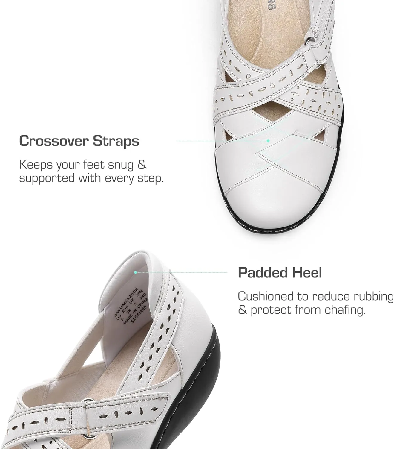 DREAM PAIRS Women's Loafers Slip On Comfortable Casual Walking Flats Work Shoes Closed Toe Sandals