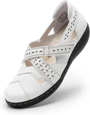 DREAM PAIRS Women's Loafers Slip On Comfortable Casual Walking Flats Work Shoes Closed Toe Sandals