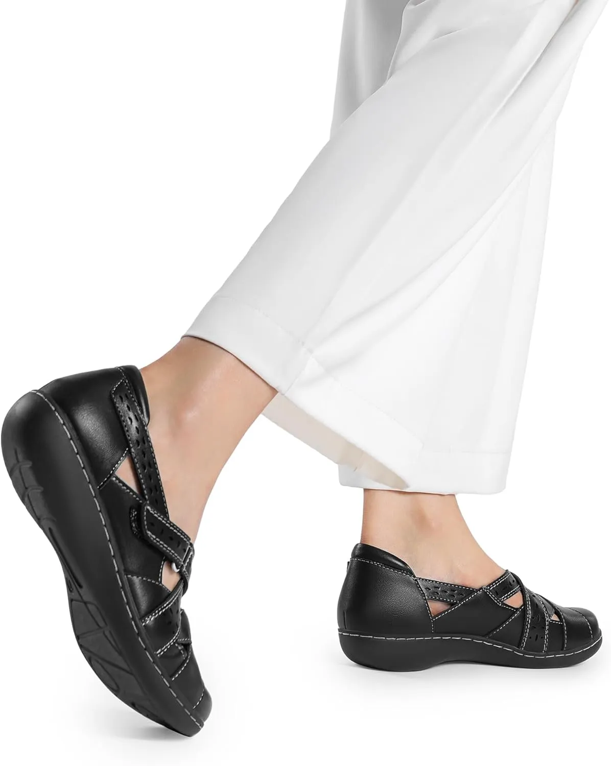 DREAM PAIRS Women's Loafers Slip On Comfortable Casual Walking Flats Work Shoes Closed Toe Sandals