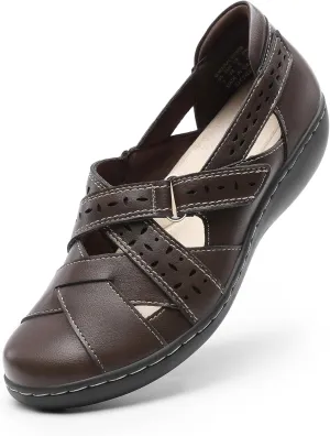 DREAM PAIRS Women's Loafers Slip On Comfortable Casual Walking Flats Work Shoes Closed Toe Sandals