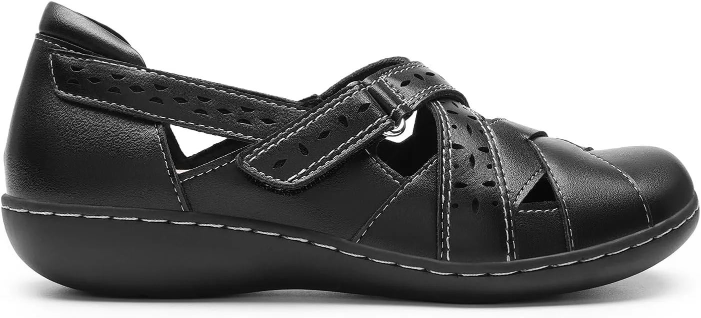 DREAM PAIRS Women's Loafers Slip On Comfortable Casual Walking Flats Work Shoes Closed Toe Sandals