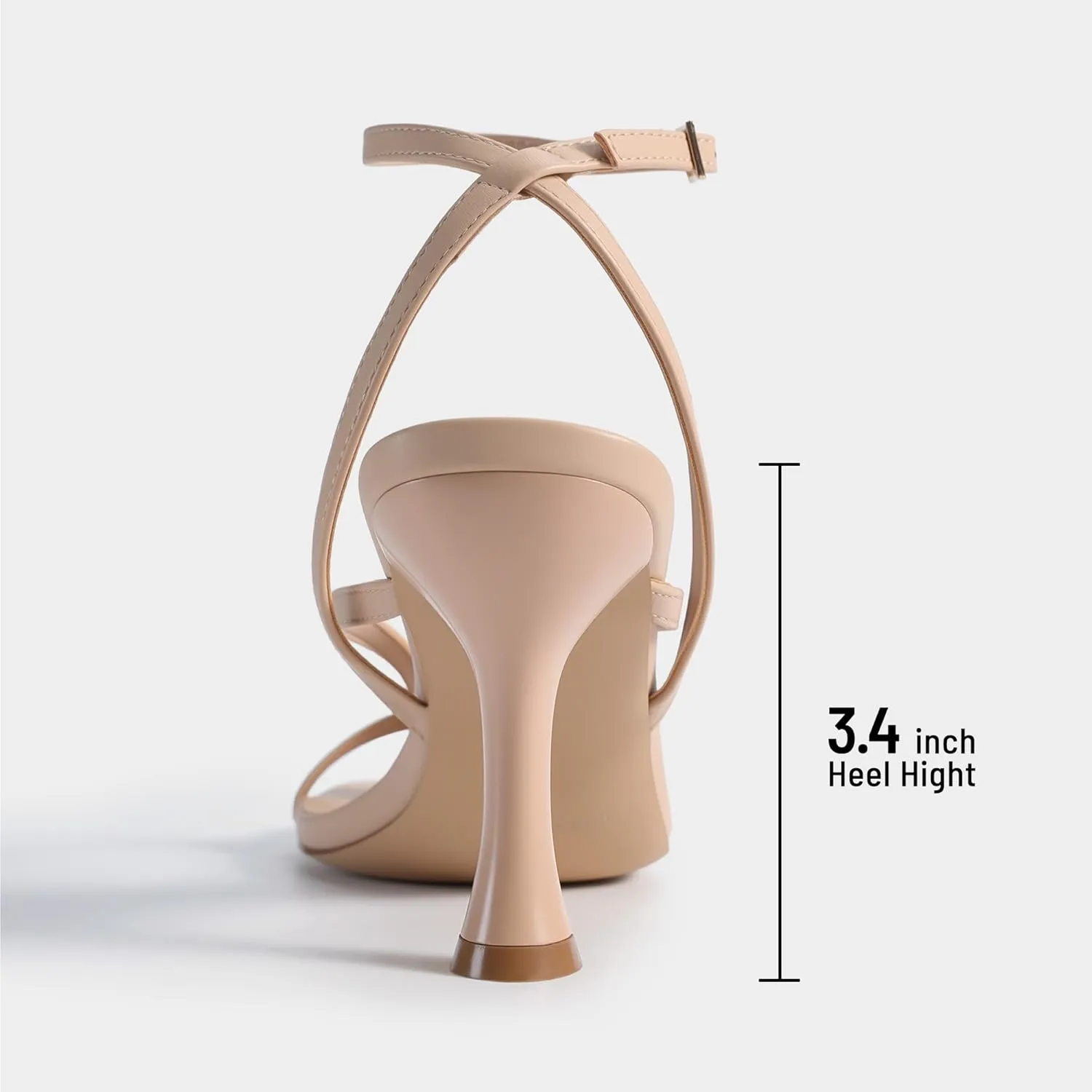 DREAM PAIRS Women's Low Kitten Heels Strappy Design with Lace Up Open Square Toe Thong Ankle Strap Shoes Fashionable Sexy Sylvestra Heeled Sandals for Dressy Occasions