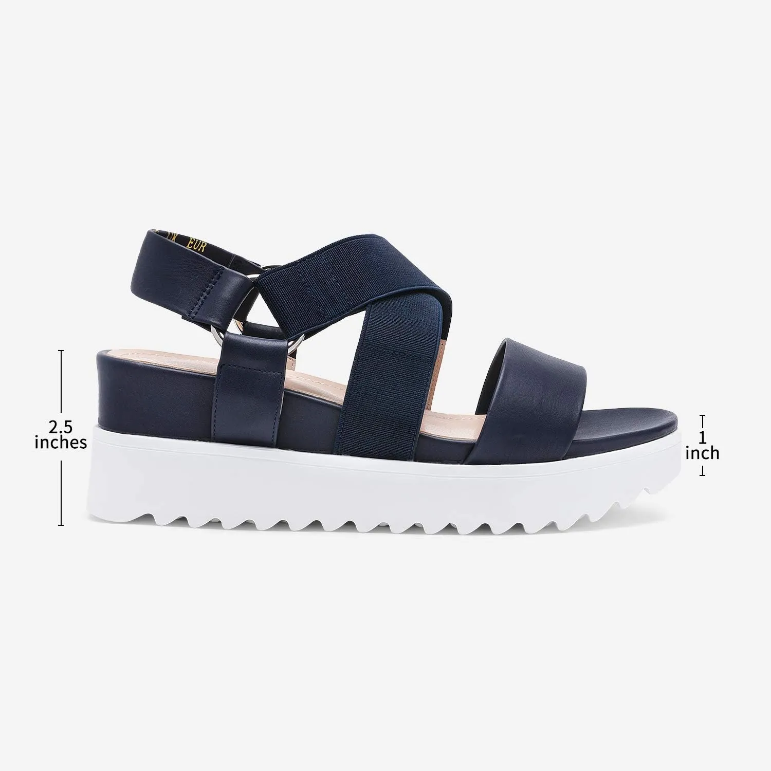 DREAM PAIRS Women’s Open Toe Ankle Strap Platform Wedge Sandals