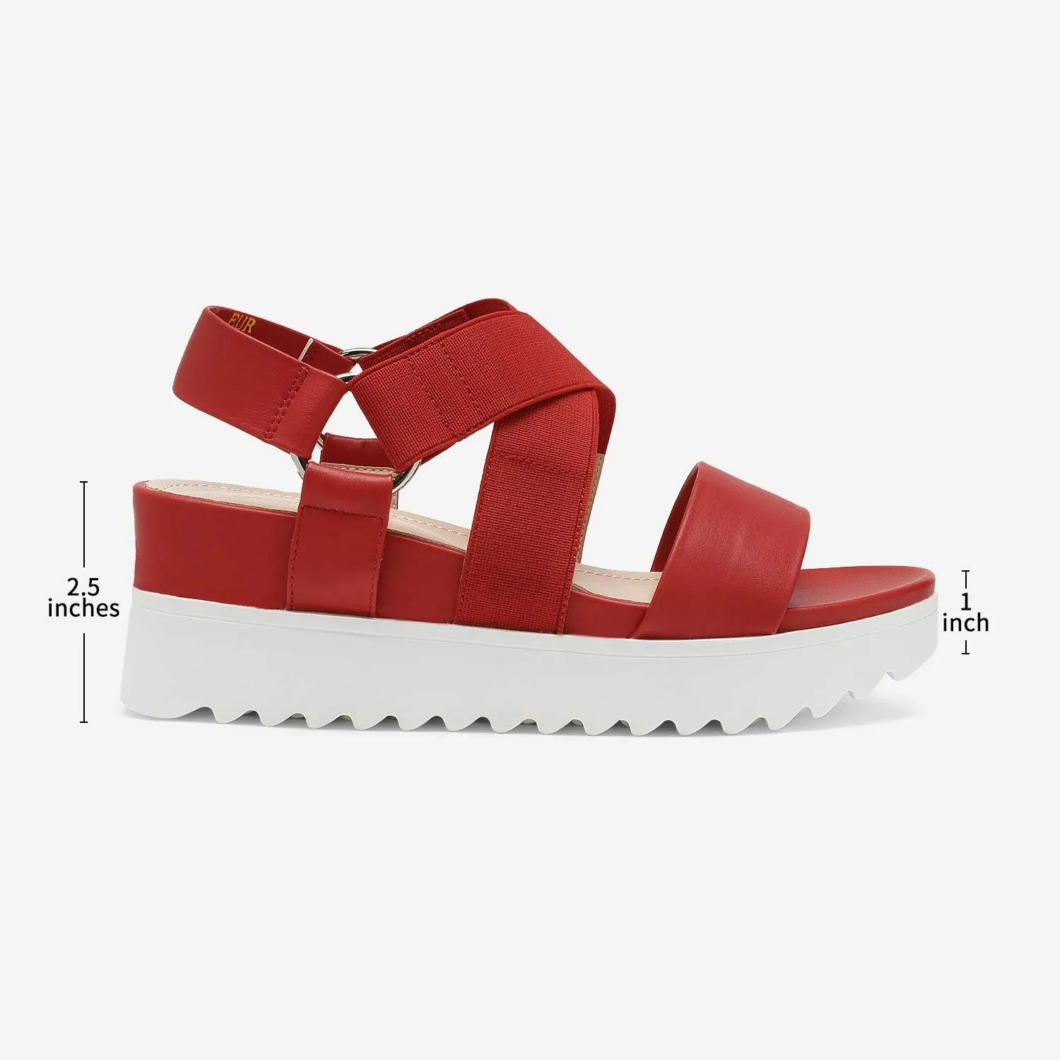 DREAM PAIRS Women’s Open Toe Ankle Strap Platform Wedge Sandals