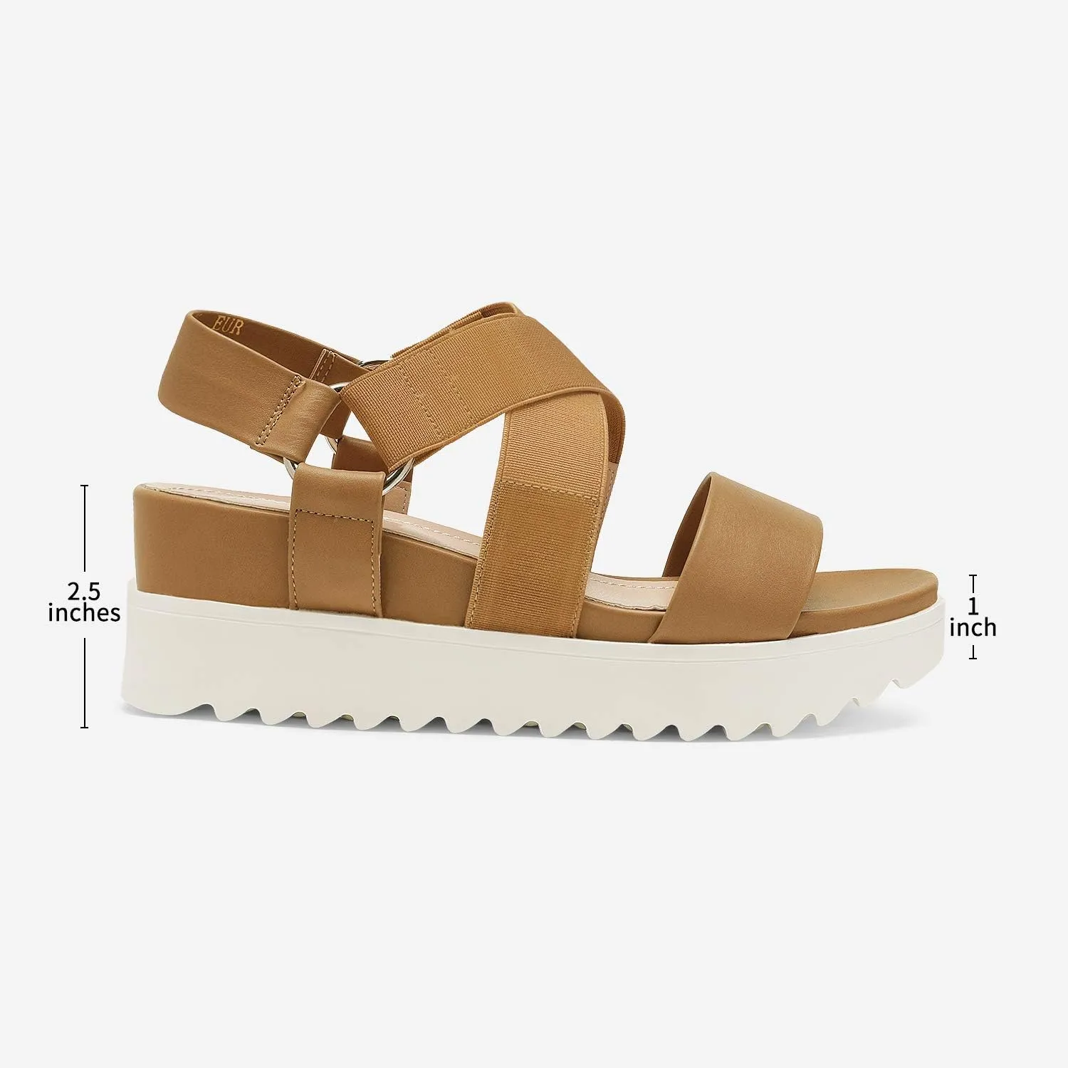 DREAM PAIRS Women’s Open Toe Ankle Strap Platform Wedge Sandals
