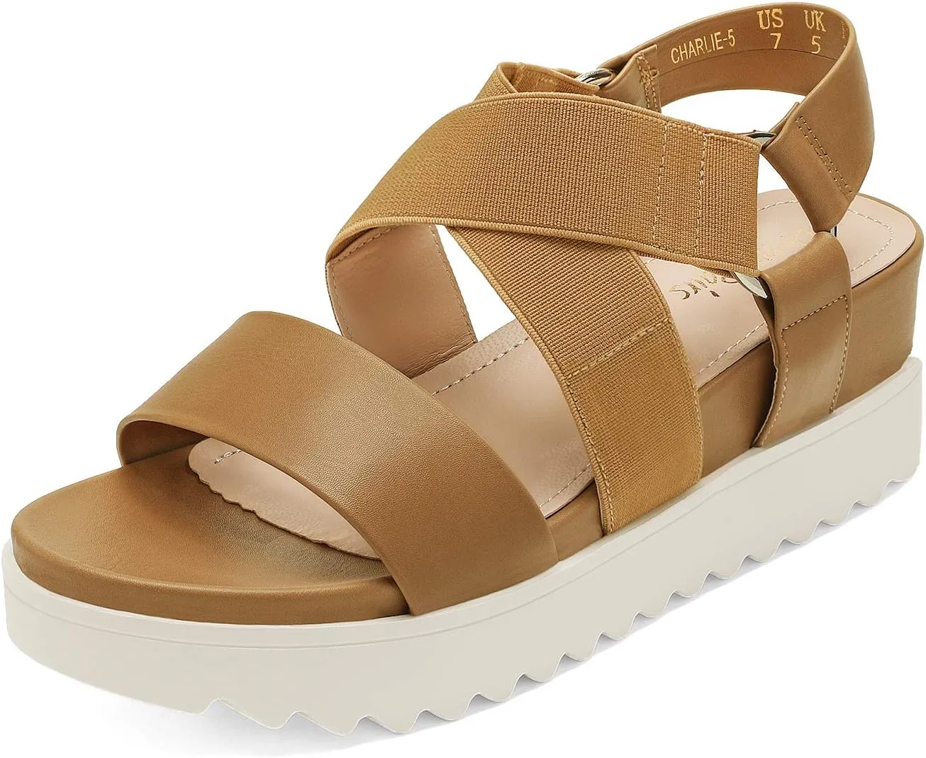 DREAM PAIRS Women’s Open Toe Ankle Strap Platform Wedge Sandals
