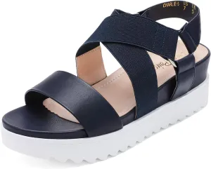 DREAM PAIRS Women’s Open Toe Ankle Strap Platform Wedge Sandals