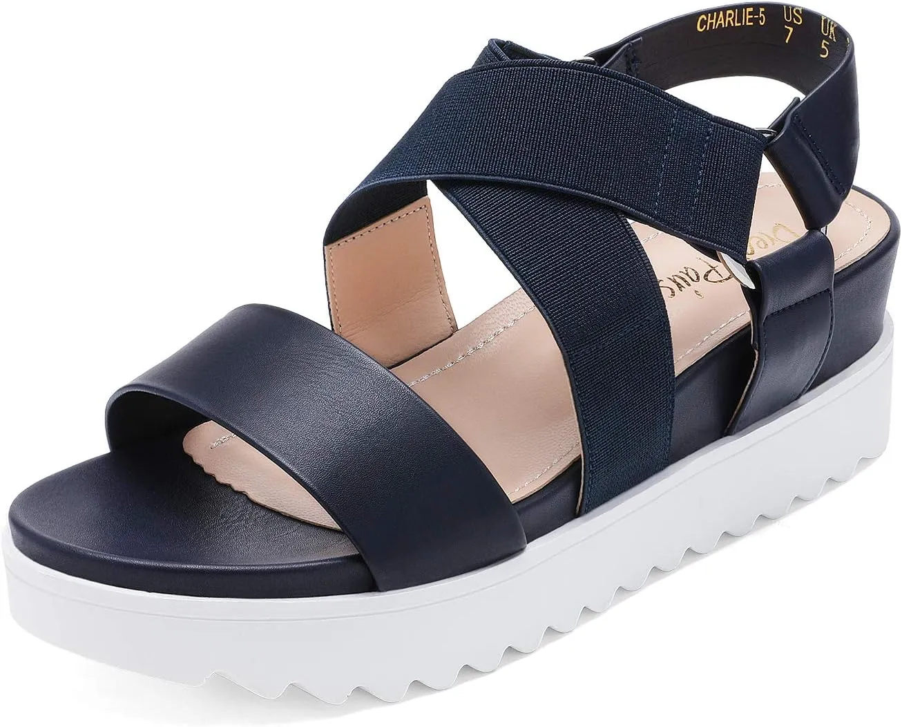 DREAM PAIRS Women’s Open Toe Ankle Strap Platform Wedge Sandals