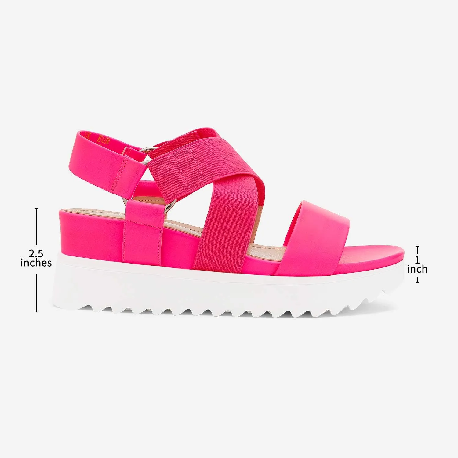 DREAM PAIRS Women’s Open Toe Ankle Strap Platform Wedge Sandals