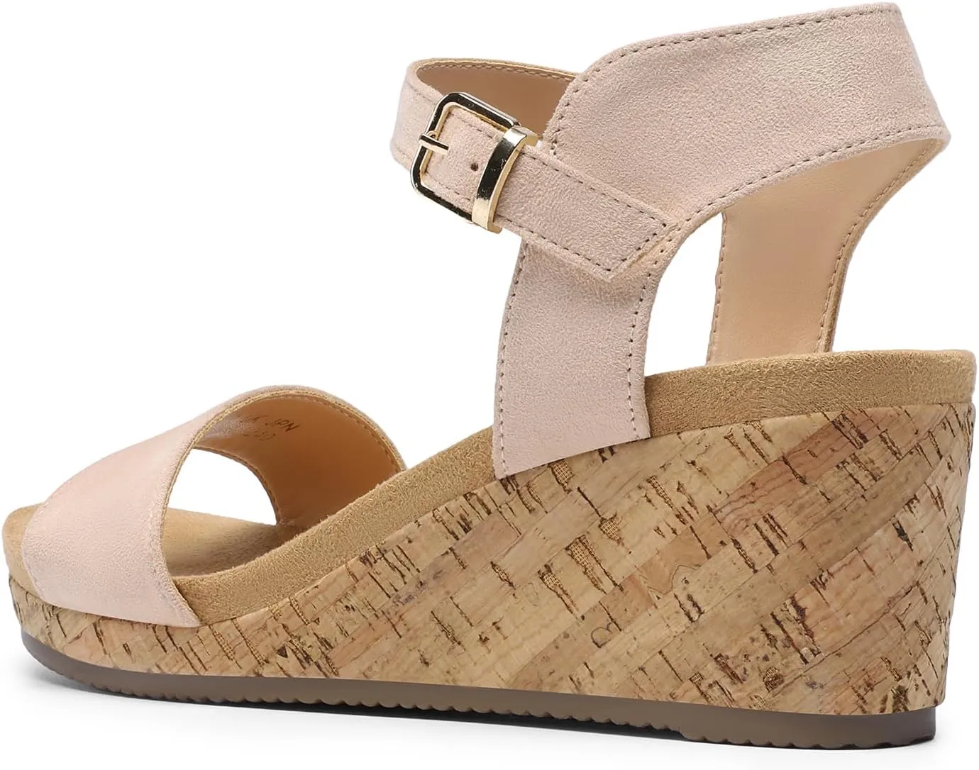 DREAM PAIRS Women's Open Toe Buckle Ankle Strap Platform Wedge Sandals