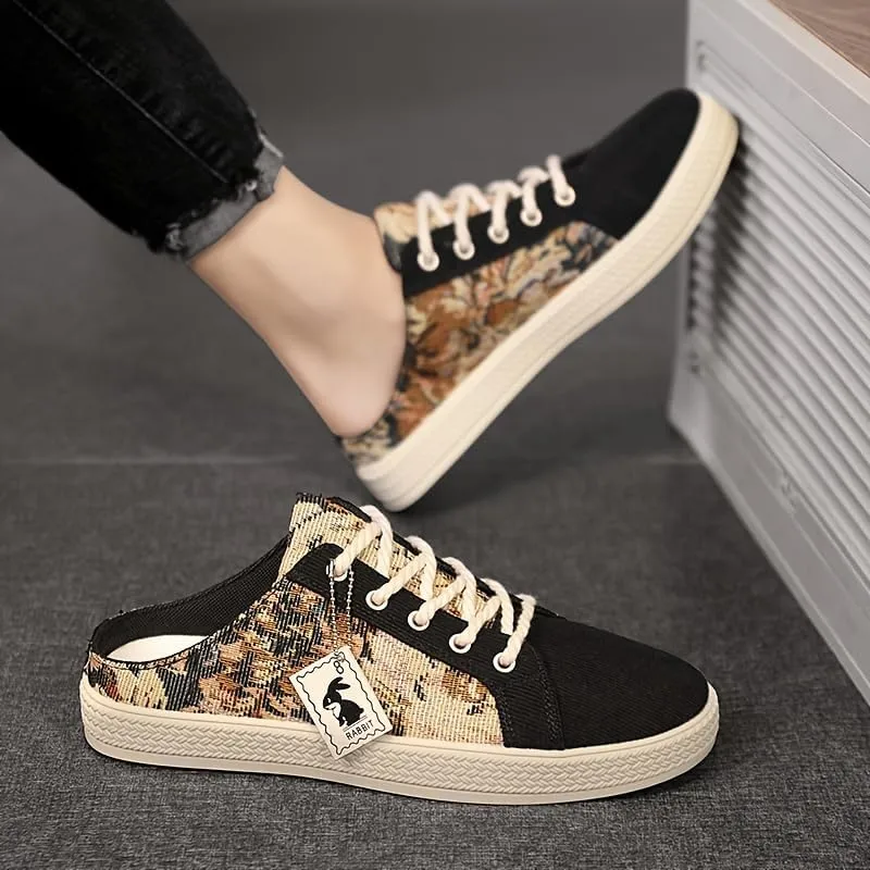 Fashionable Mens Slip On Shoes for Spring Summer, Casual Indoor & Outdoor Walking Mules Sneakers, Non-Slip Comfortable Loafers for Work/Hiker/Trekking