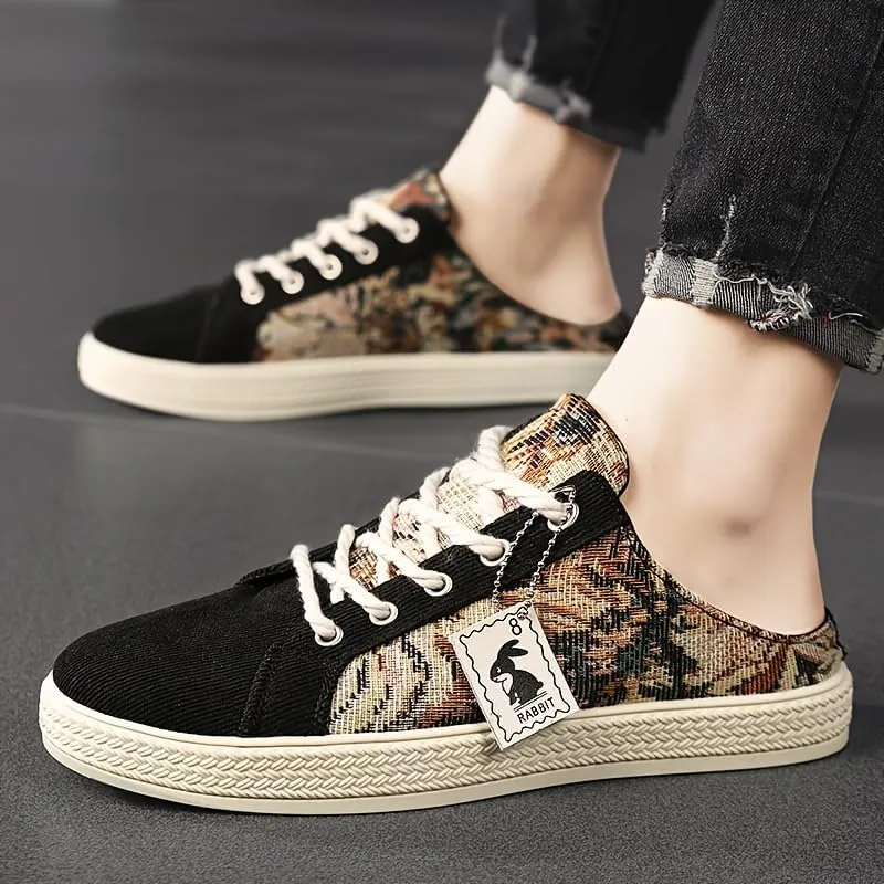 Fashionable Mens Slip On Shoes for Spring Summer, Casual Indoor & Outdoor Walking Mules Sneakers, Non-Slip Comfortable Loafers for Work/Hiker/Trekking