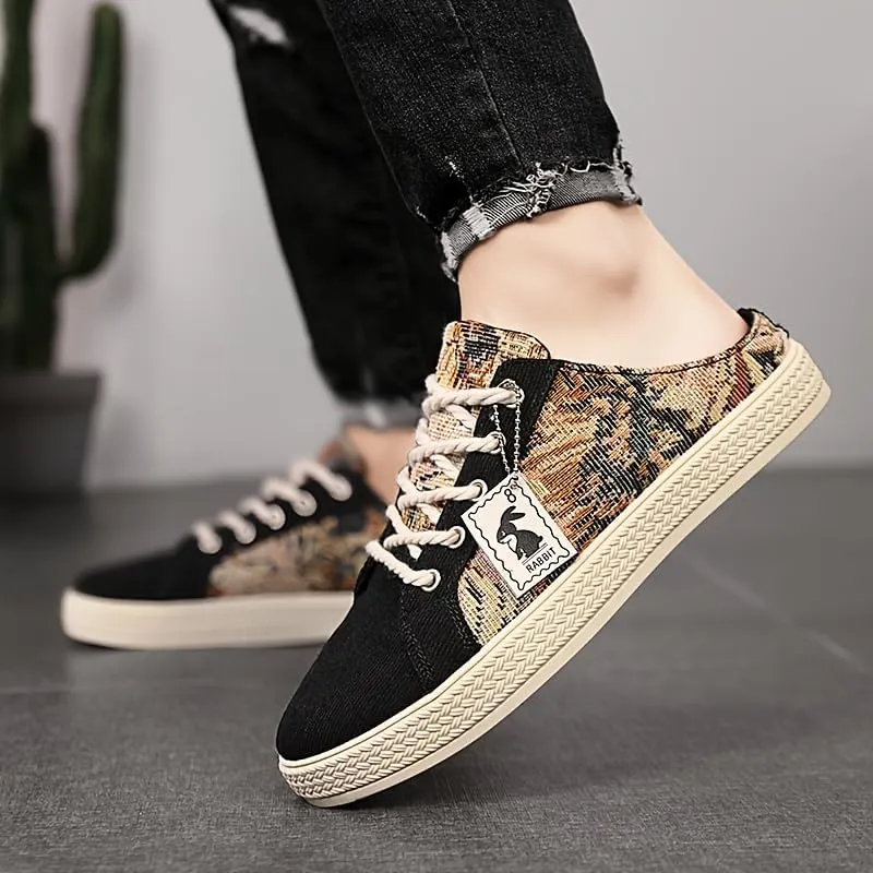 Fashionable Mens Slip On Shoes for Spring Summer, Casual Indoor & Outdoor Walking Mules Sneakers, Non-Slip Comfortable Loafers for Work/Hiker/Trekking