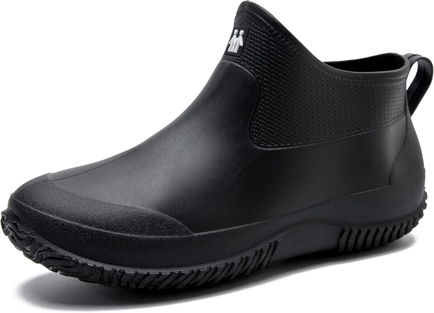 fereshte Men's Ankle Rain Boots Waterproof PVC Short Garden Boots