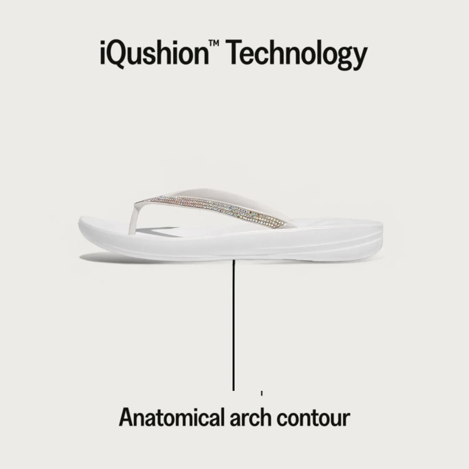 FitFlop Women's Iqushion Sparkle Flip-Flops