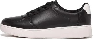 FitFlop Womens Rally Leather/Suede Panel Sneakers