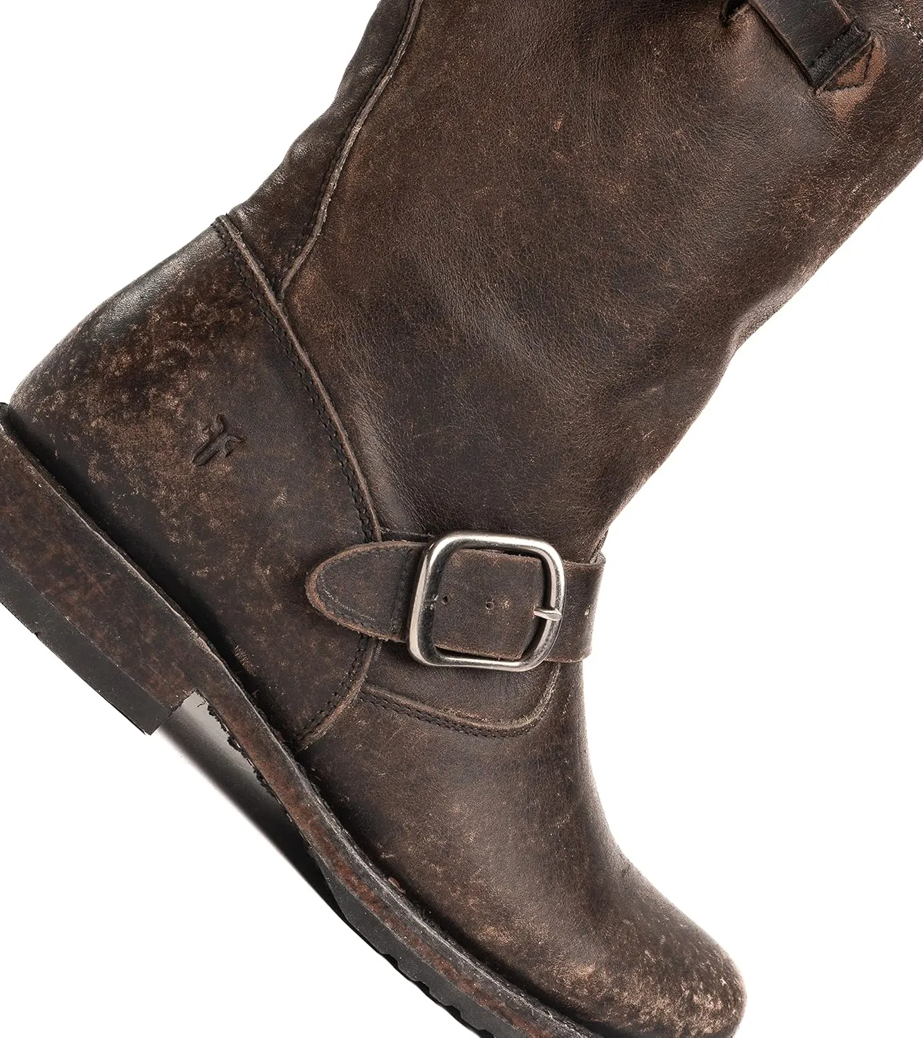Frye Veronica Short Boots for Women Made from Full-Grain Leather with Antique Metal Hardware, Goodyear Welt Construction, and Rubber Lug Soles – 6 ¾” Shaft Height