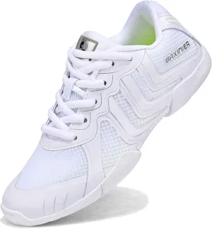Girls White Cheer Shoes Youth Competition Cheerleading Dance Sneakers Breathable Athletic Training Tennis