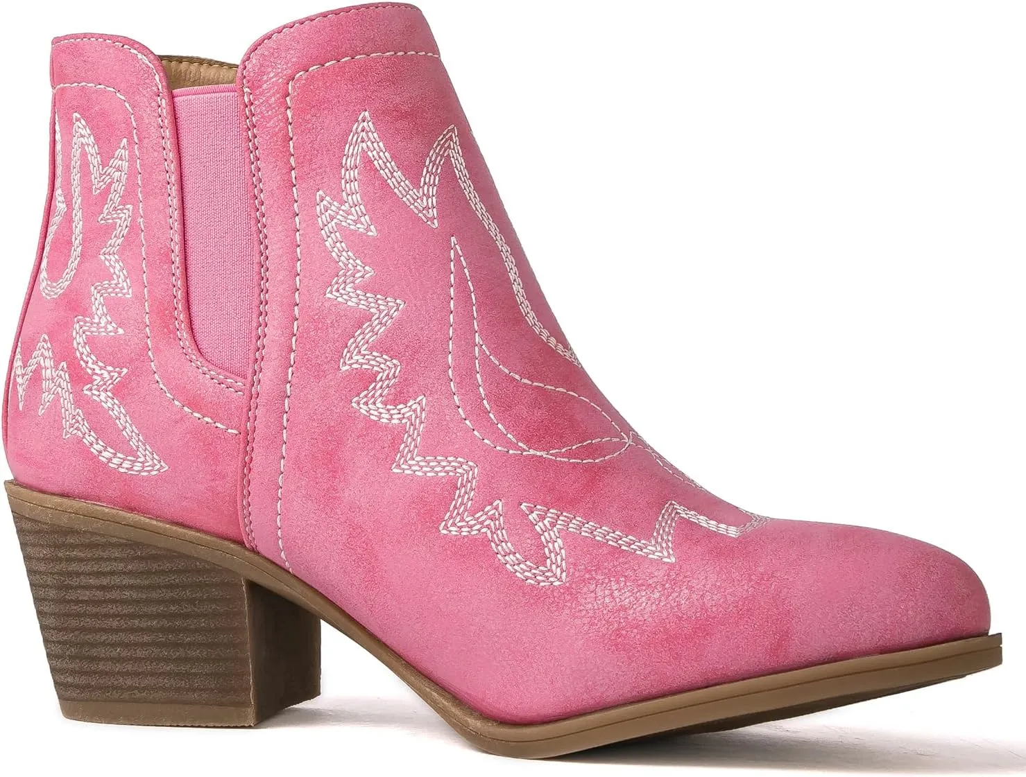 GLOBALWIN Women's Pull On Ankle Boots The Western Cowboy Cowgirl Boots
