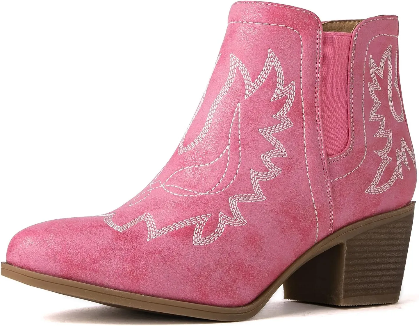 GLOBALWIN Women's Pull On Ankle Boots The Western Cowboy Cowgirl Boots