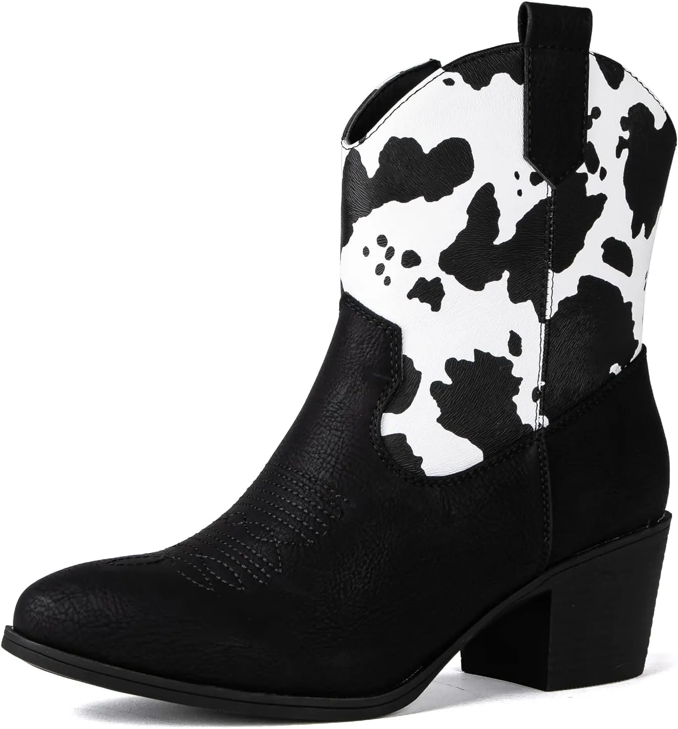 GLOBALWIN Women's The Western Wear Fashion Cowboy Cowgirl Free Birds Country Concert Disco Outfits Low Heel Walking Boots For Ladies