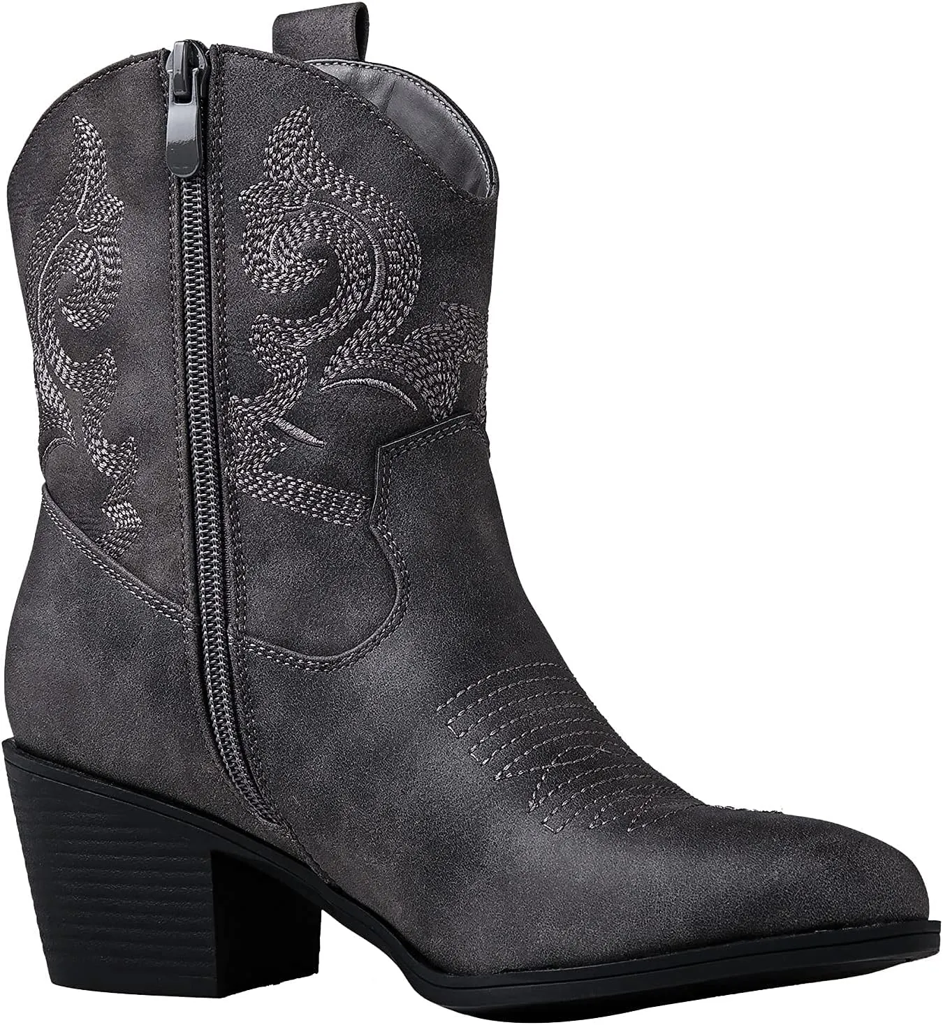 GLOBALWIN Women's The Western Wear Fashion Cowboy Cowgirl Free Birds Country Concert Disco Outfits Low Heel Walking Boots For Ladies