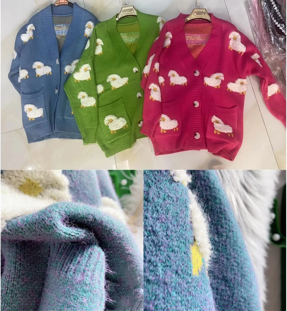 Gothic Sweater Harajuku Cardigan Sweater Sports Leisure Trend Warm Sweater Street Lazy Jacquard Hip Hop