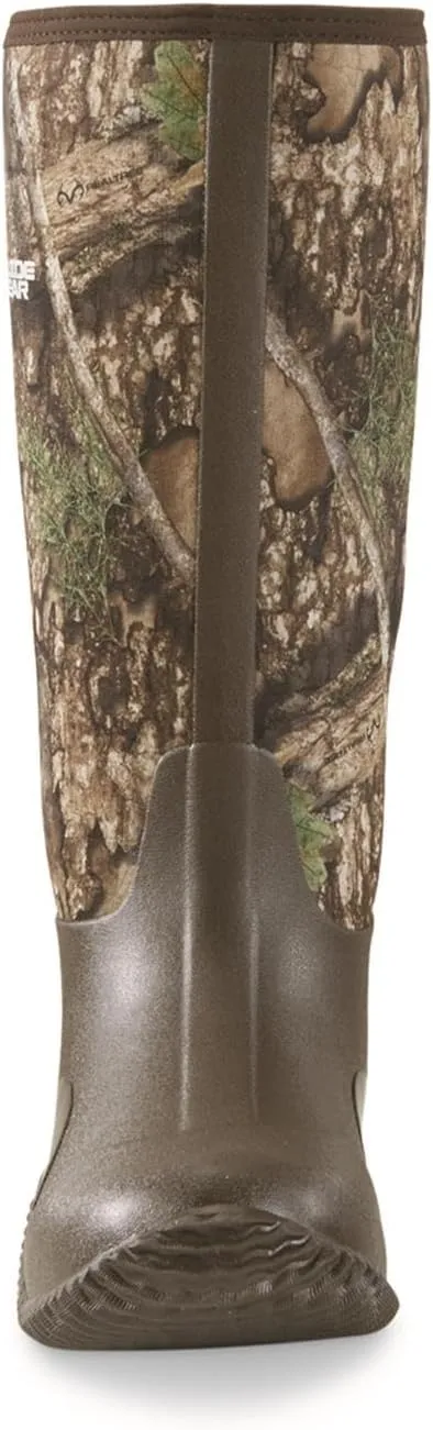 Guide Gear Men’s High Camo Bogger Rubber Boots, Waterproof Rain Hunting Shoes