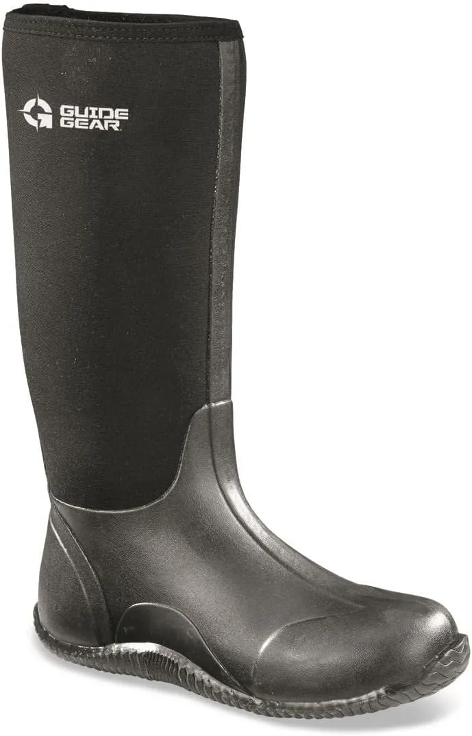 Guide Gear Men’s High Waterproof Rubber Boots for Rain, Mud, Fishing, Hunting