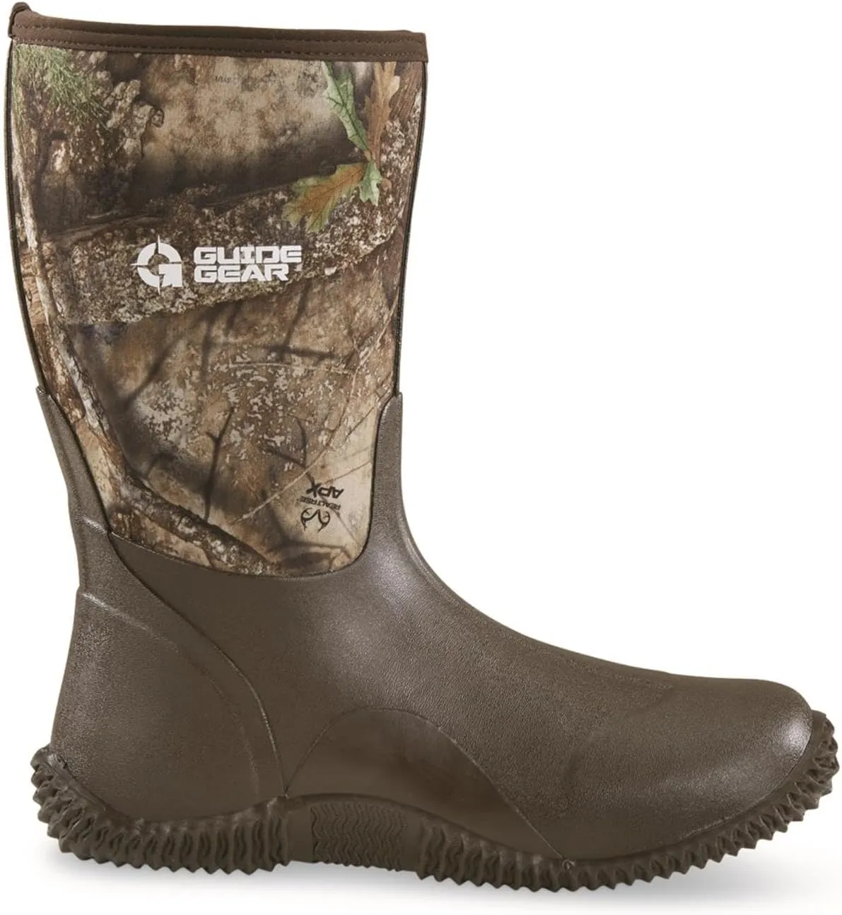 Guide Gear Men’s Mid Camo Bogger Rubber Boots Waterproof Rain Hunting Shoes