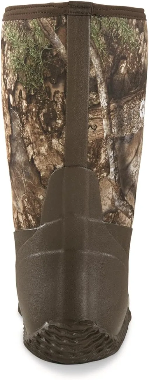 Guide Gear Men’s Mid Camo Bogger Rubber Boots Waterproof Rain Hunting Shoes