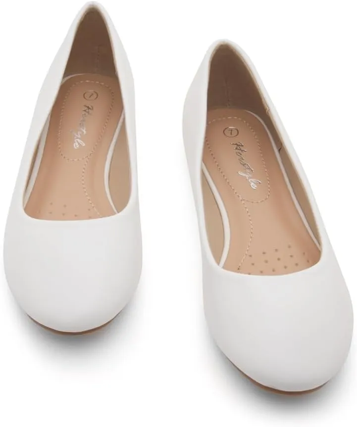 Herstyle Ever Memory Women's Ballet Flats Dressy Flat Shoes Almond Toe Ballerina Comfortable Slip-On Casual Flats for Daily Wear Work Office and Party