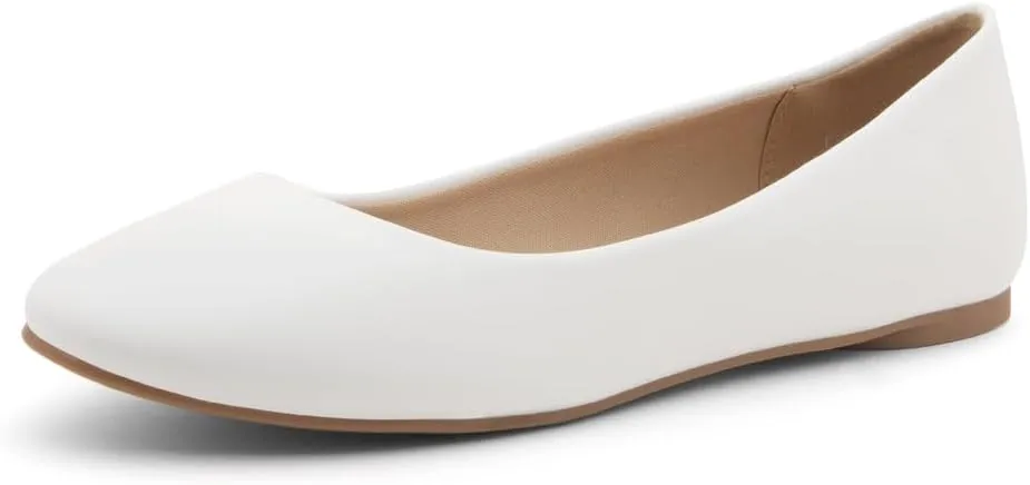 Herstyle Ever Memory Women's Ballet Flats Dressy Flat Shoes Almond Toe Ballerina Comfortable Slip-On Casual Flats for Daily Wear Work Office and Party