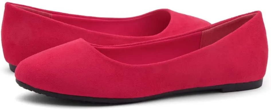 Herstyle Ever Memory Women's Ballet Flats Dressy Flat Shoes Almond Toe Ballerina Comfortable Slip-On Casual Flats for Daily Wear Work Office and Party