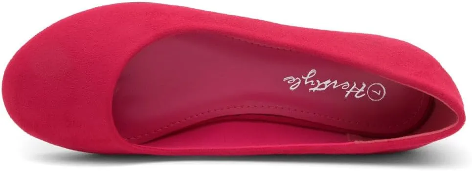 Herstyle Ever Memory Women's Ballet Flats Dressy Flat Shoes Almond Toe Ballerina Comfortable Slip-On Casual Flats for Daily Wear Work Office and Party