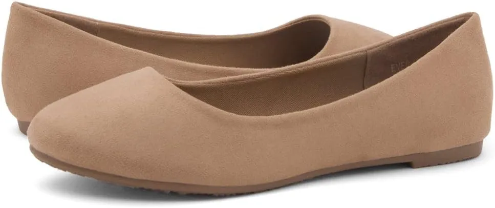 Herstyle Ever Memory Women's Ballet Flats Dressy Flat Shoes Almond Toe Ballerina Comfortable Slip-On Casual Flats for Daily Wear Work Office and Party