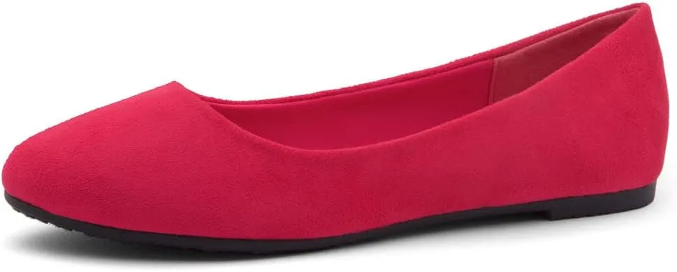 Herstyle Ever Memory Women's Ballet Flats Dressy Flat Shoes Almond Toe Ballerina Comfortable Slip-On Casual Flats for Daily Wear Work Office and Party