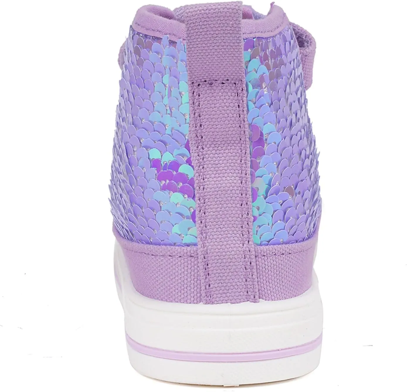 HugRain Toddler Girls Kids Sparkle Fashion Outdoor Walking Sneakers