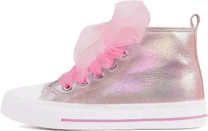 HugRain Toddler Girls Kids Sparkle Fashion Outdoor Walking Sneakers