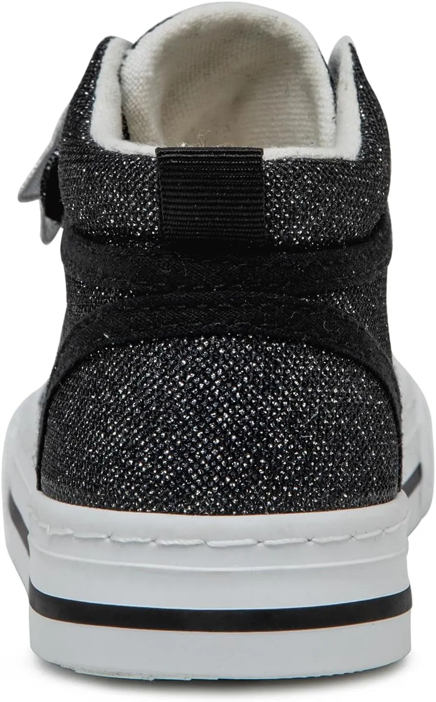 HugRain Toddler Girls Kids Sparkle Fashion Outdoor Walking Sneakers