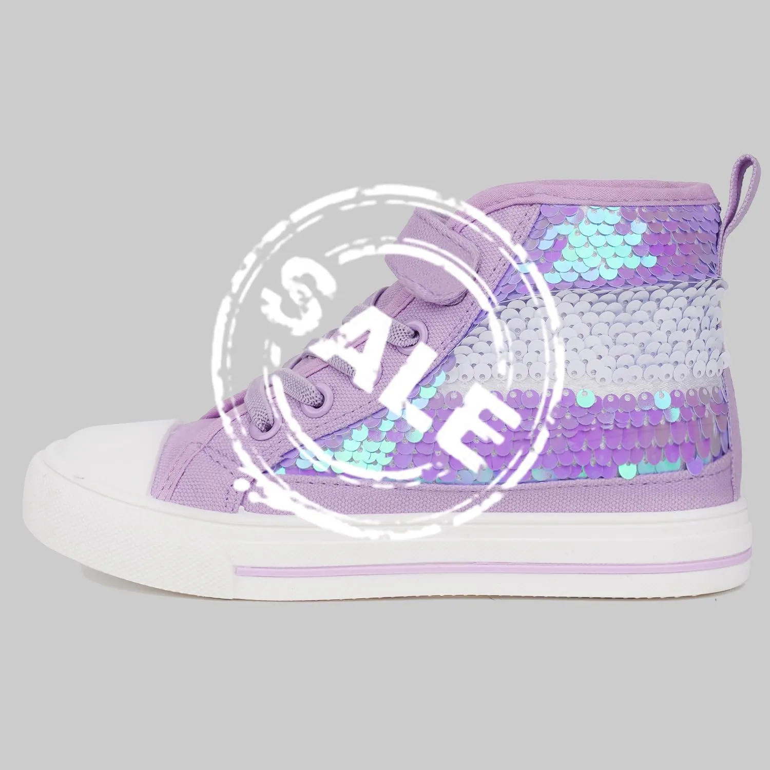 HugRain Toddler Girls Kids Sparkle Fashion Outdoor Walking Sneakers