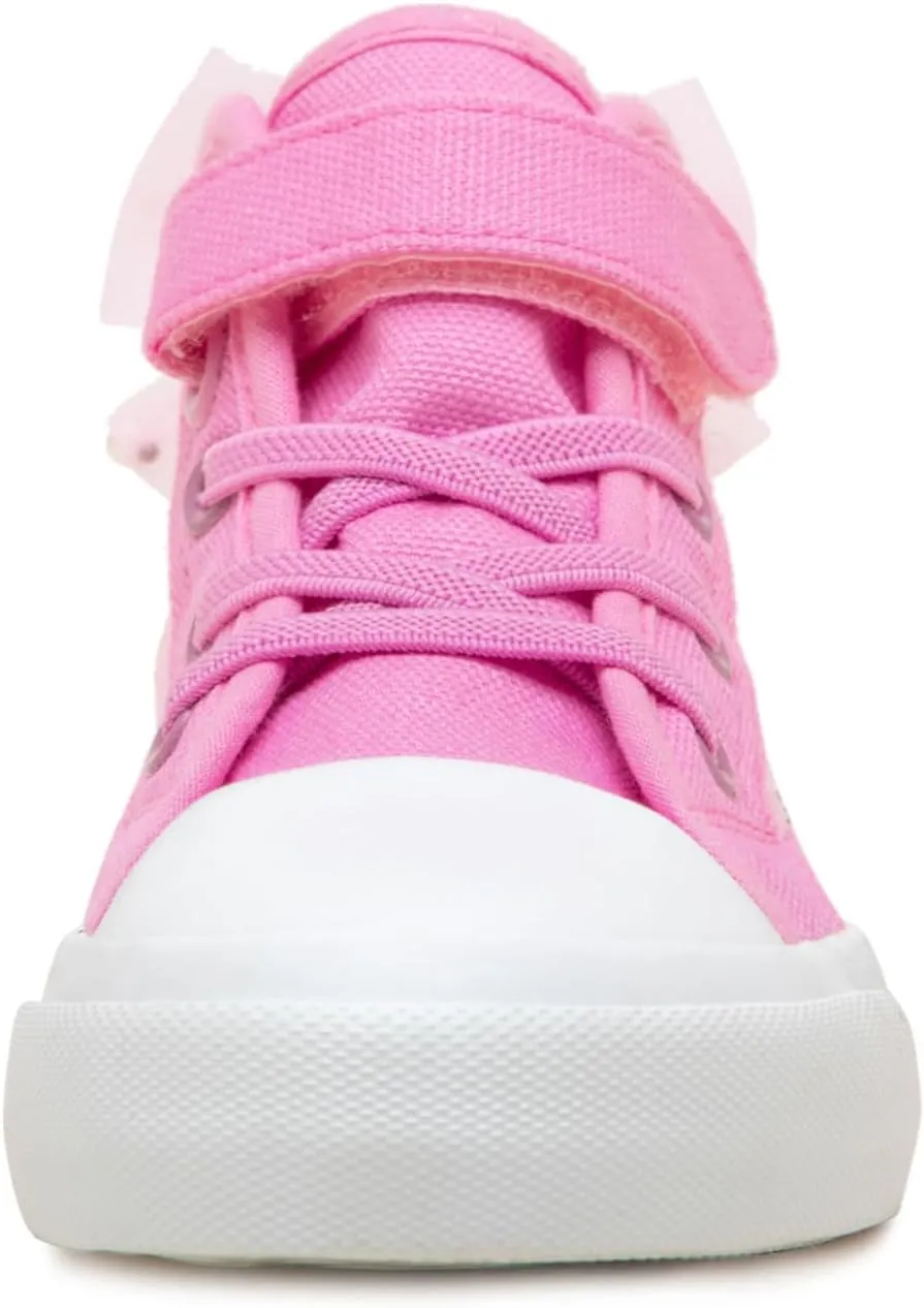 HugRain Toddler Girls Kids Sparkle Fashion Outdoor Walking Sneakers